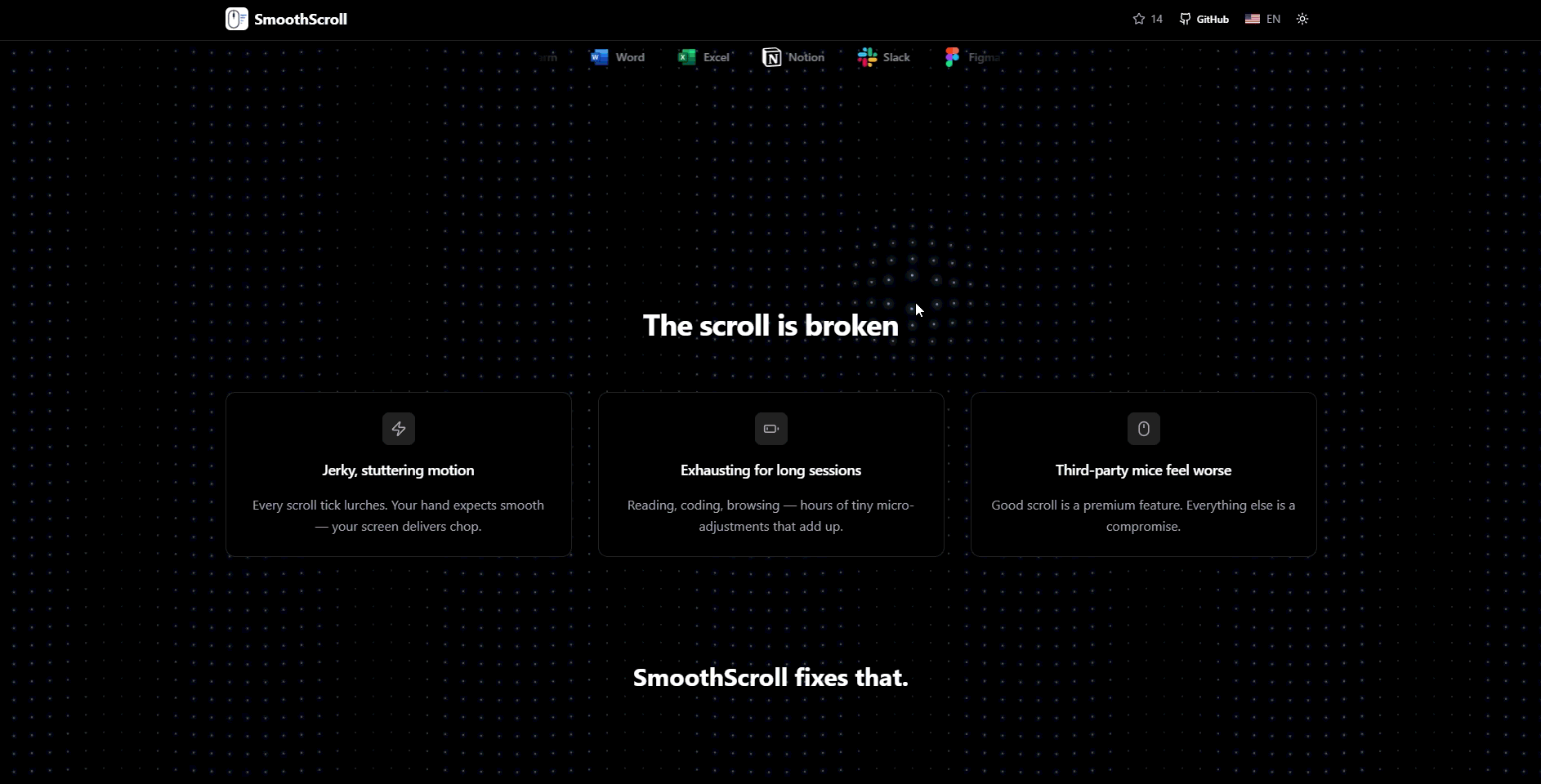 Smooth, fluid scrolling on Windows with SmoothScroll installed